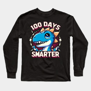 100 Days Smarter - Dinosaur Long Sleeve T-Shirt